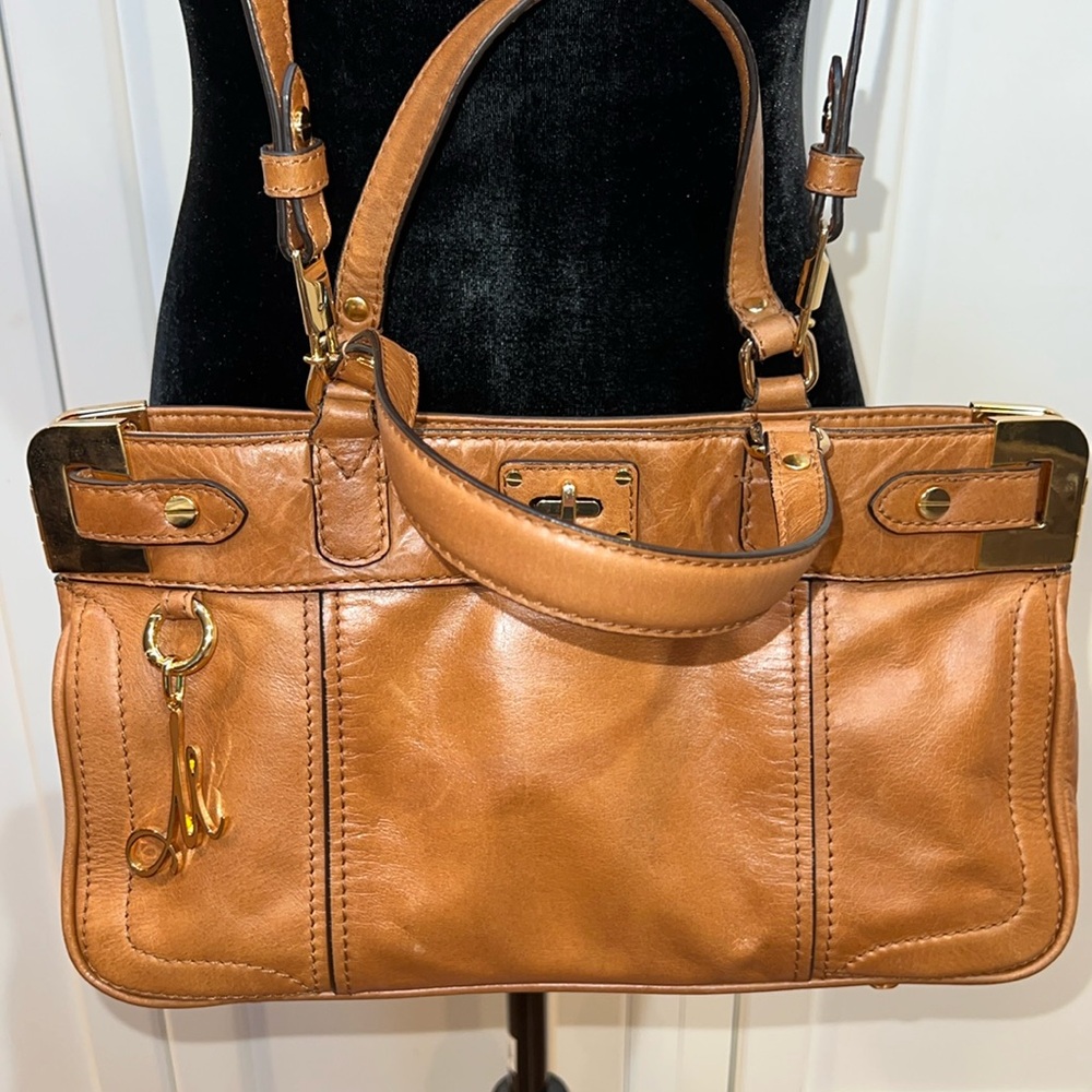 Milly | Brown Leather Shoulder Bag crossbody